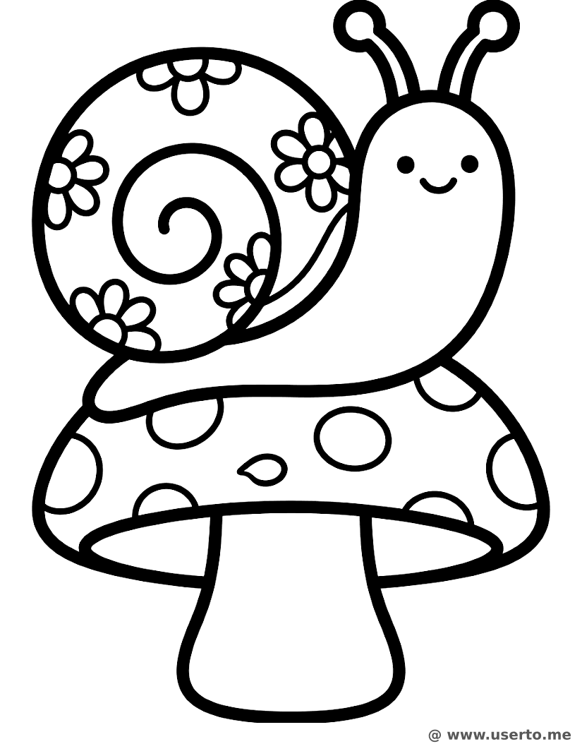 La aventura del caracol con caparazón floral