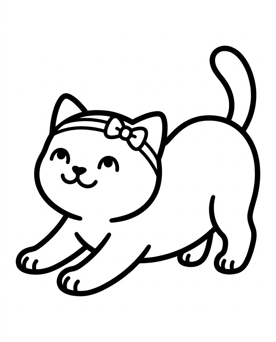 Gatito Estirándose