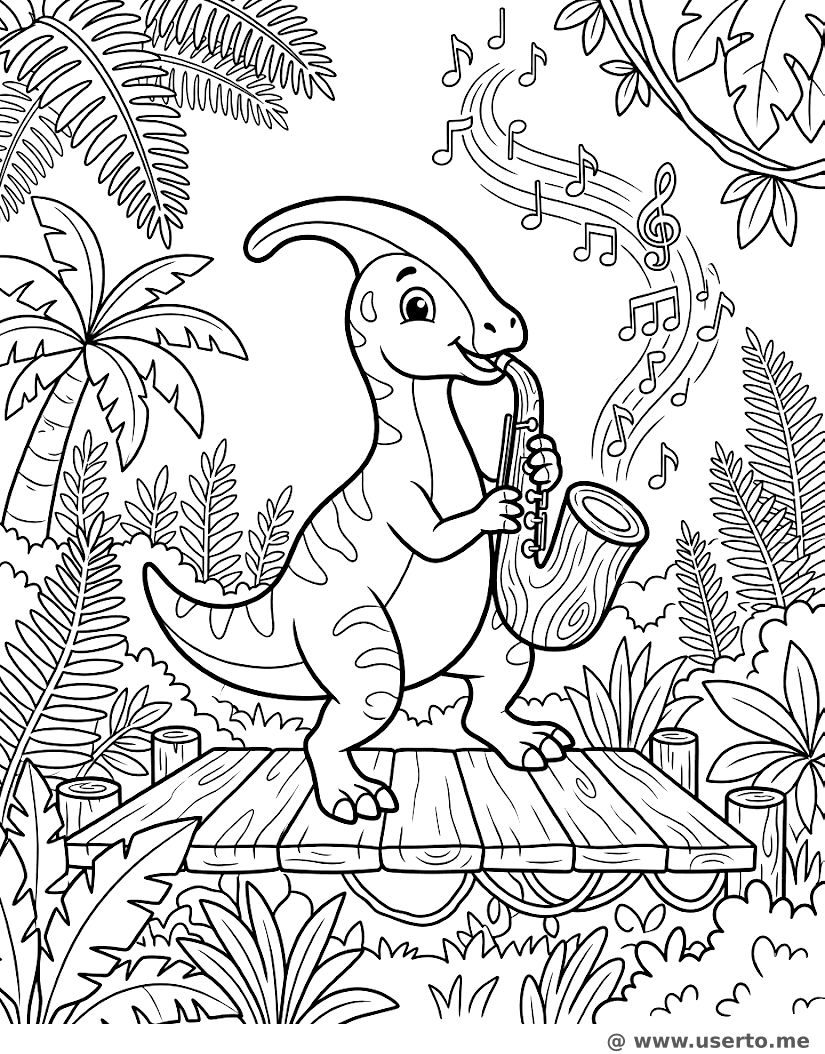 Parasaurolophus Músico de Jazz