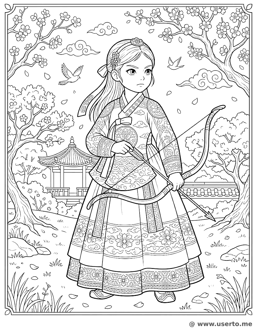 La Valiente Princesa del Hanbok y el Arco