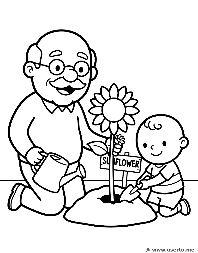 Jardinagem com o vovô