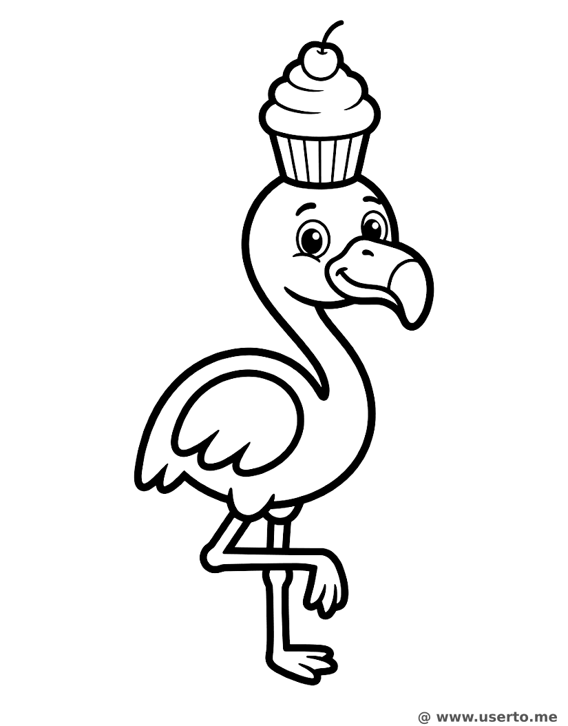 Flamingo's Balanced Cupcake Treat