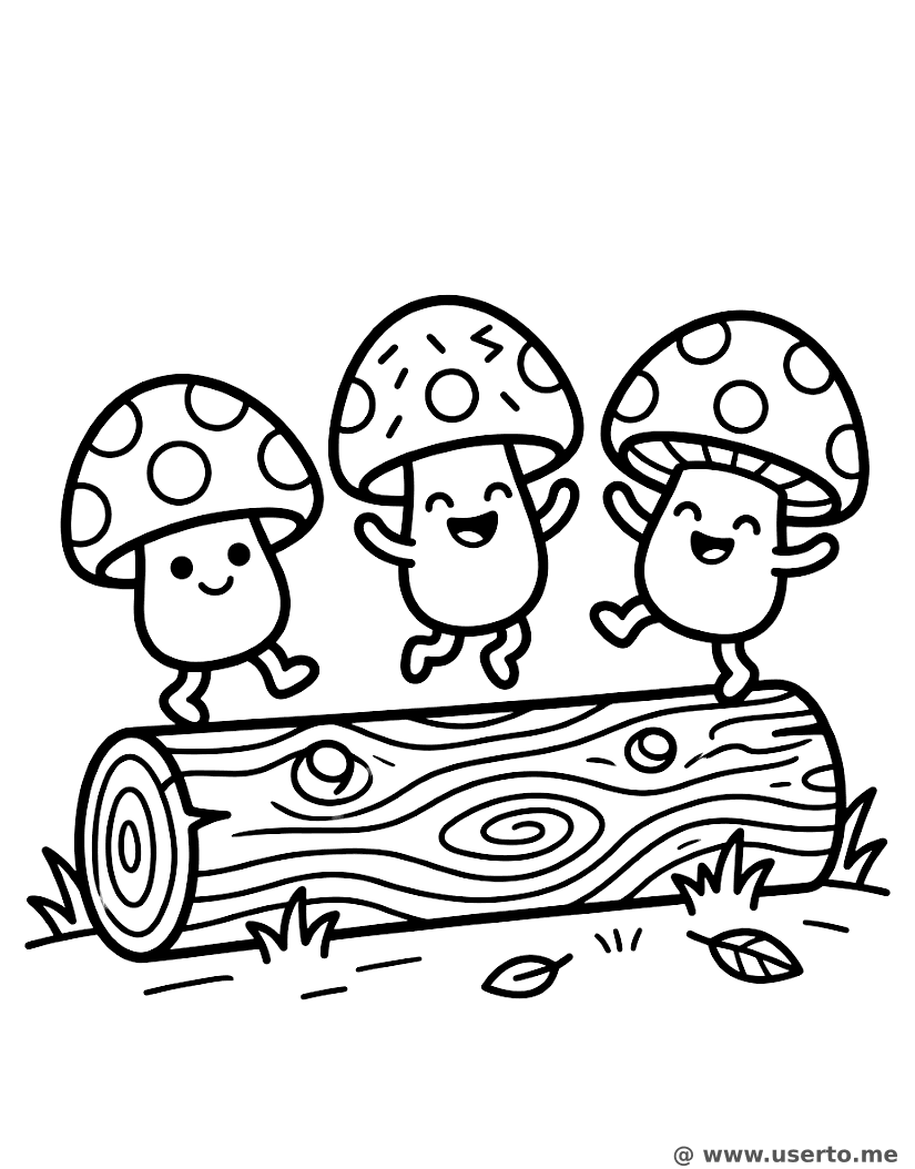 Cogumelos Dançantes de Bolinhas