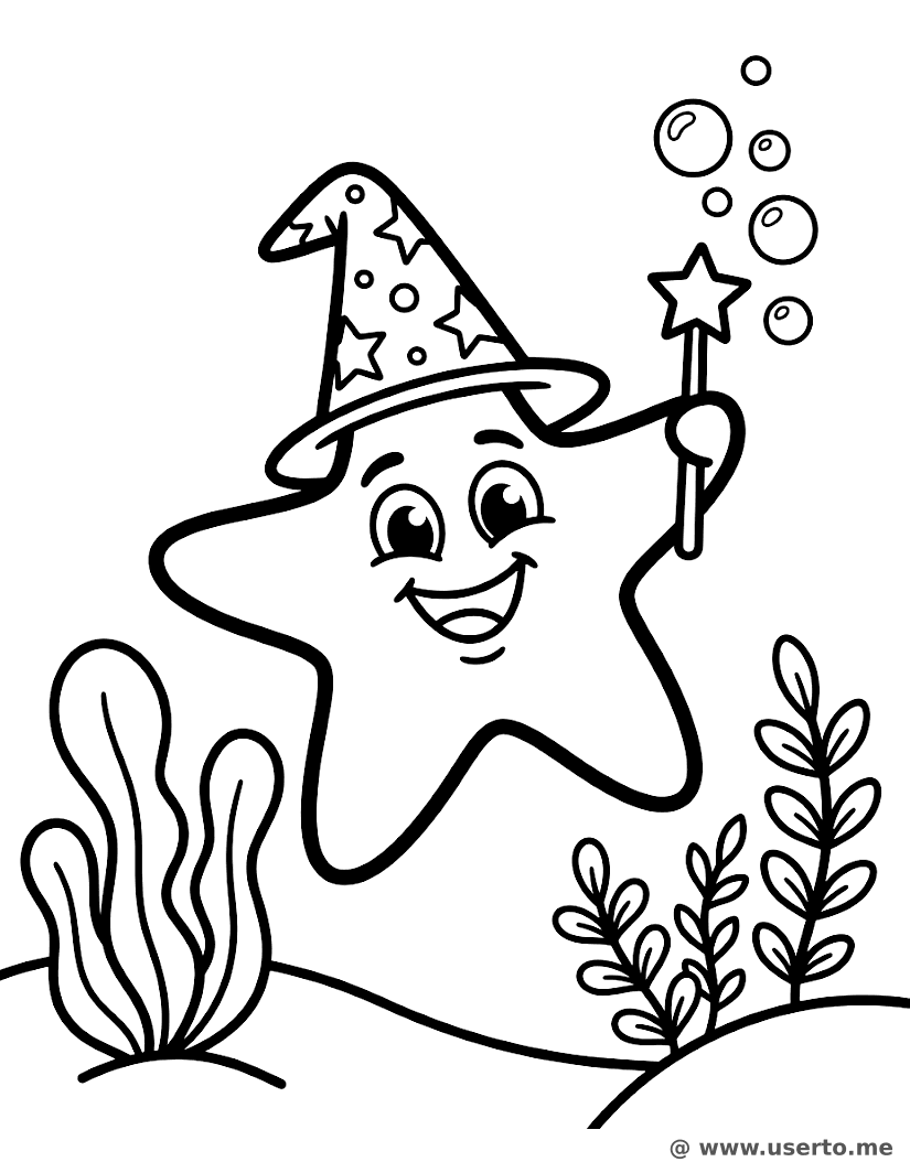Starfish Wizard's Bubble Spell