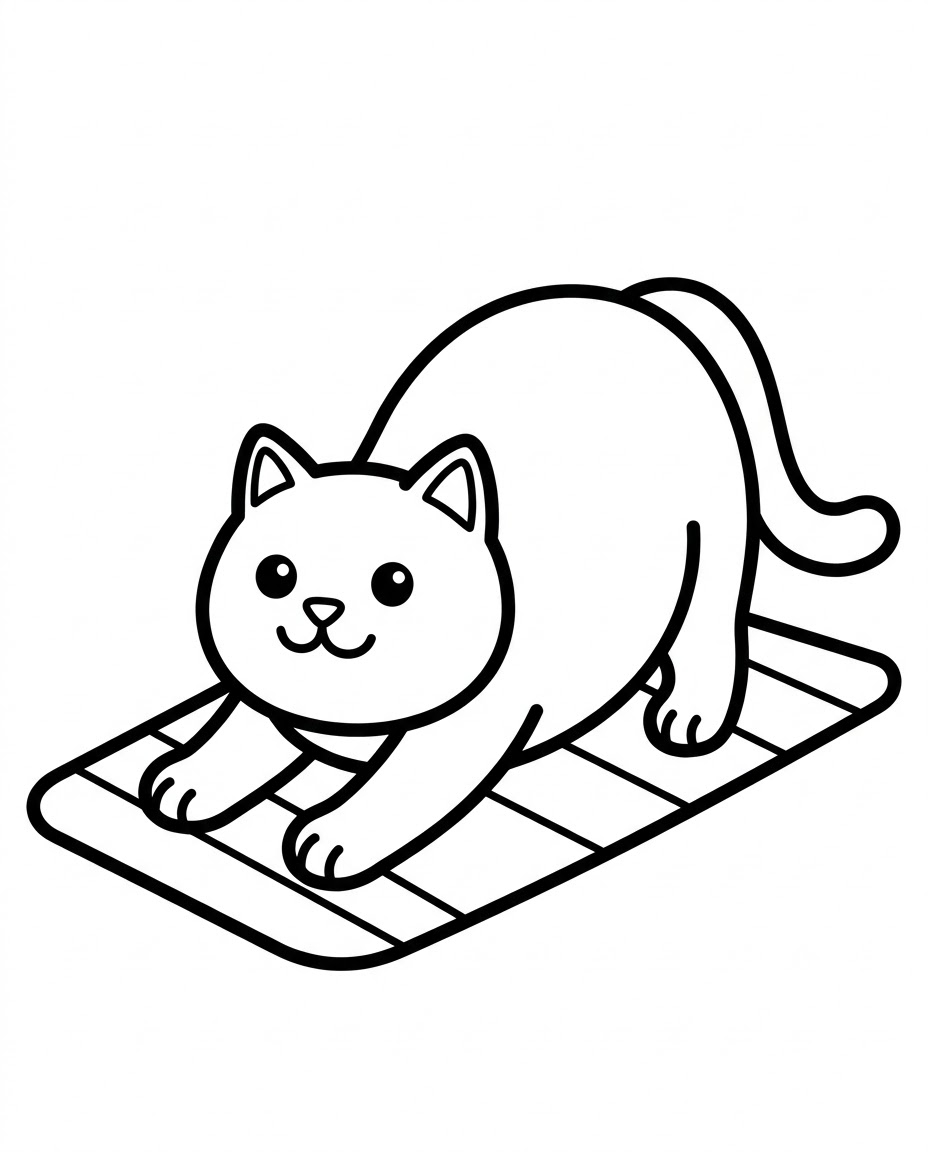 고양이 요가 시간