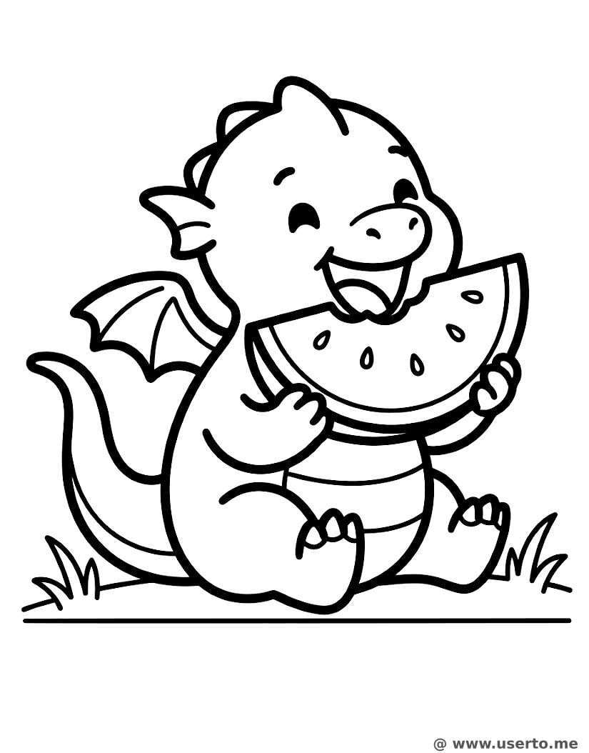 Baby Dragon's Snack Time