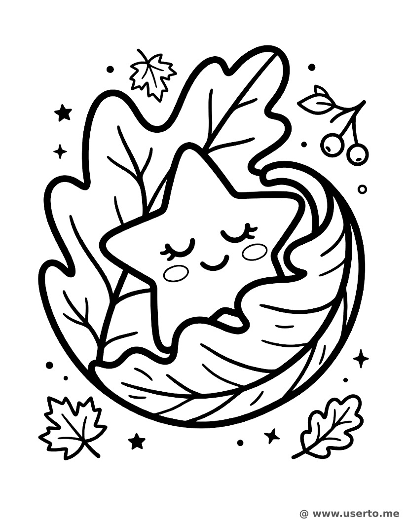 La Camita de Hoja de la Estrellita Dormilona