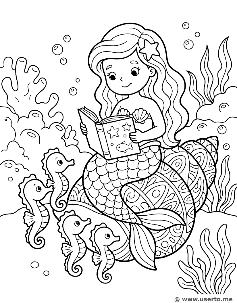 Die Unterwasser-Bibliothek der Meerjungfrau