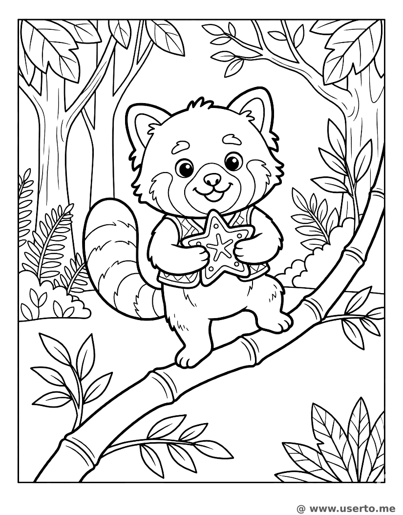 Snack-Zeit für den Roten Panda