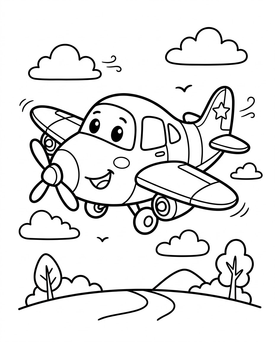 Flying Airplane