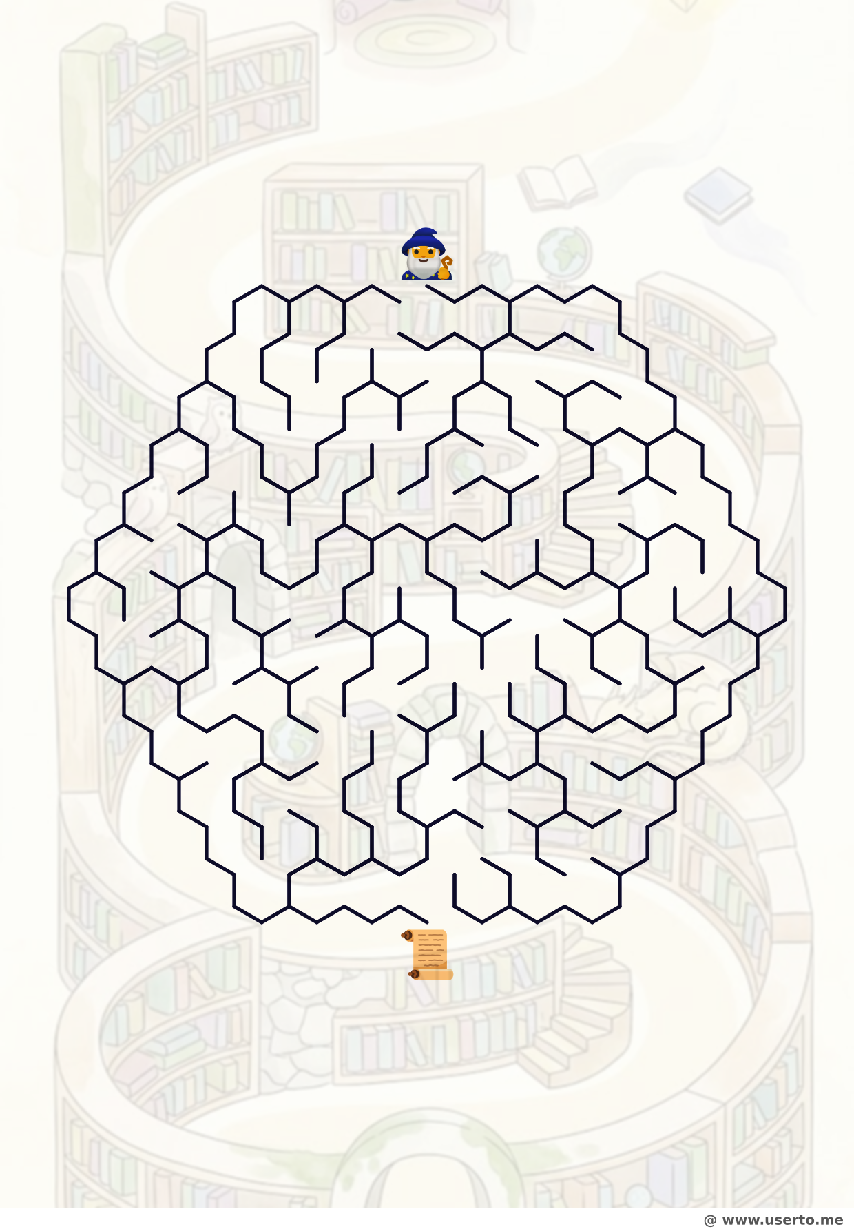 El laberinto de la biblioteca del mago