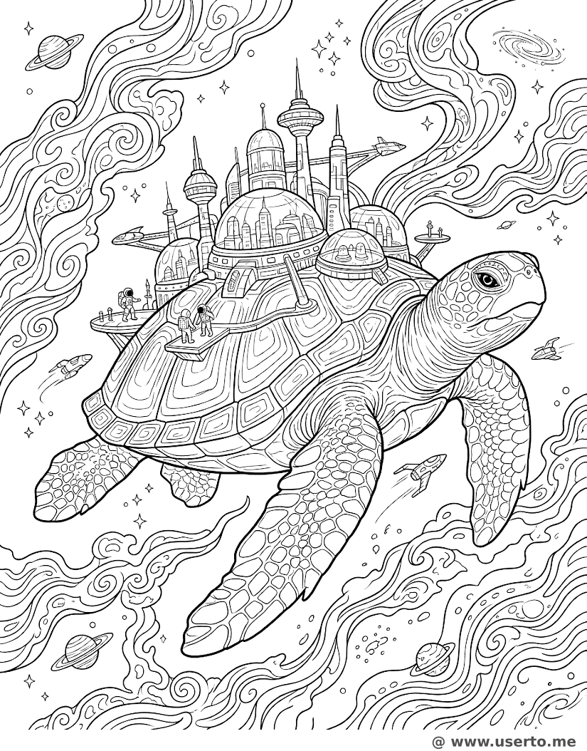The Cosmic Turtle's Shell City