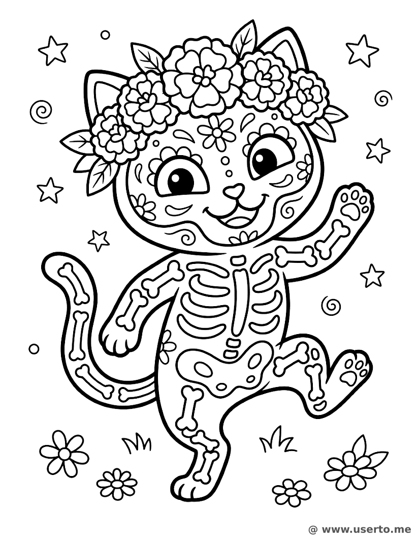 O Gato Caveira Dançarino