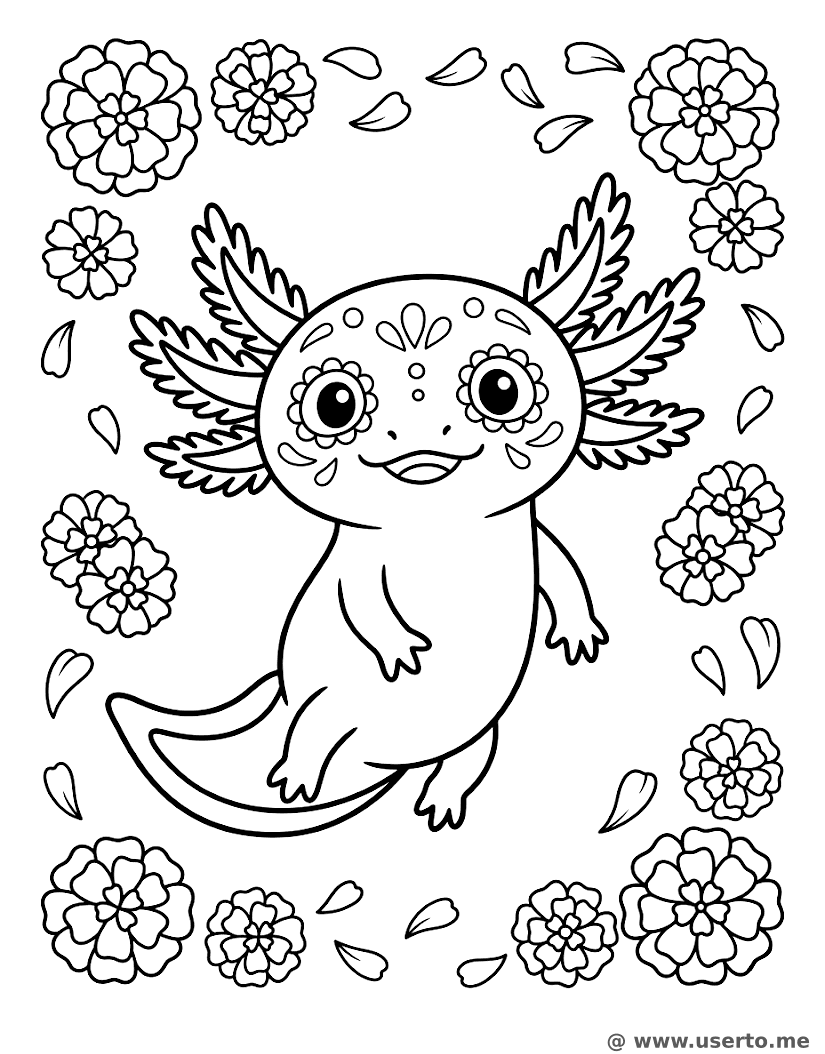 Zucker-Totenkopf Axolotl