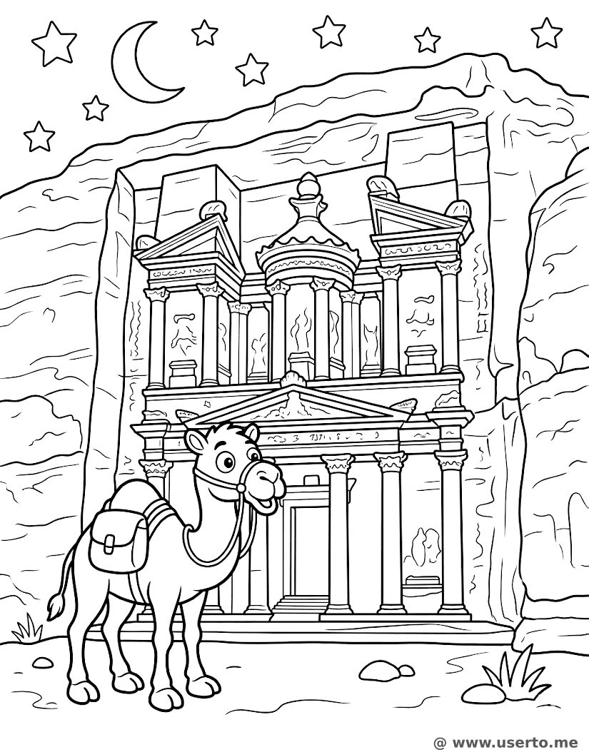 Kamel-Entdecker in Petra