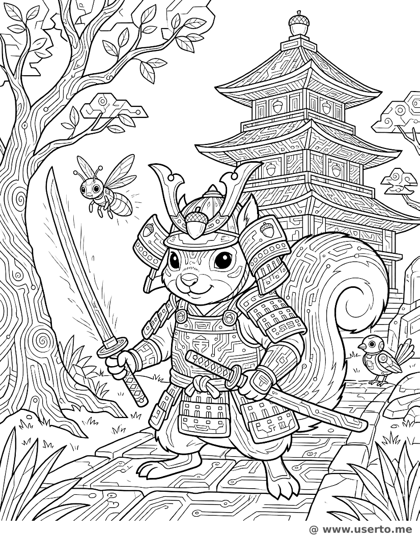 Esquilo Samurai Cyber