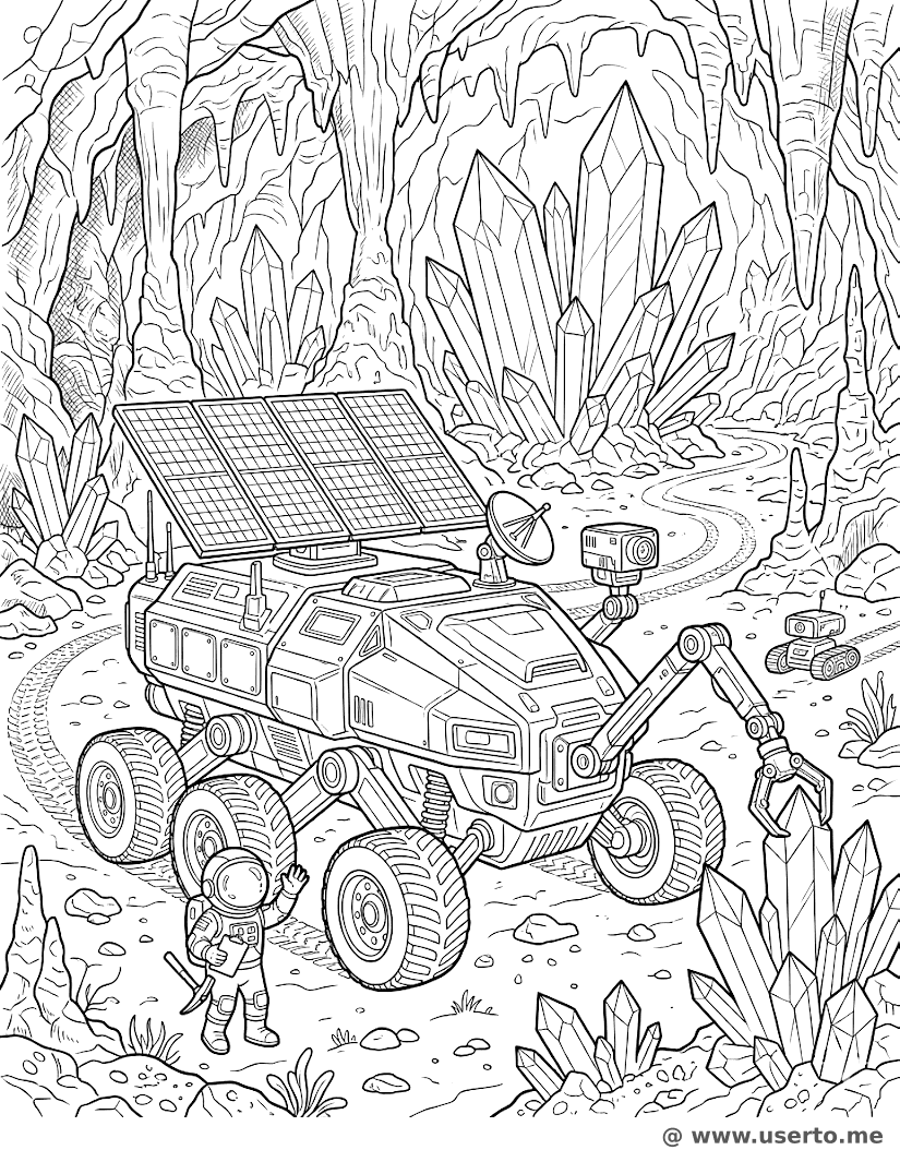 Galactic Crystal Solar Rover