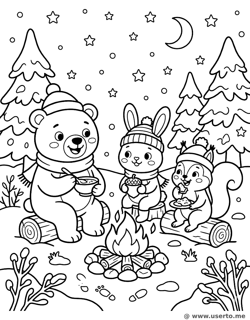 Reunión del Solsticio de Invierno en el Bosque