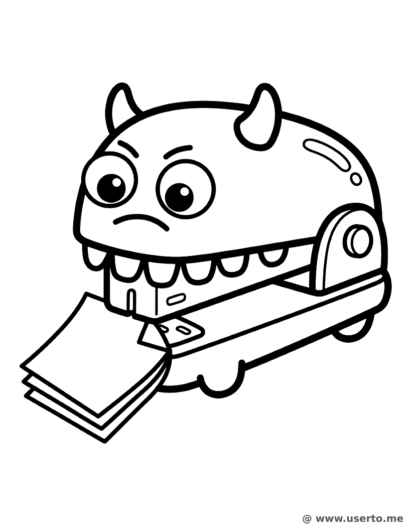 Tiny Monster Stapler's Snack