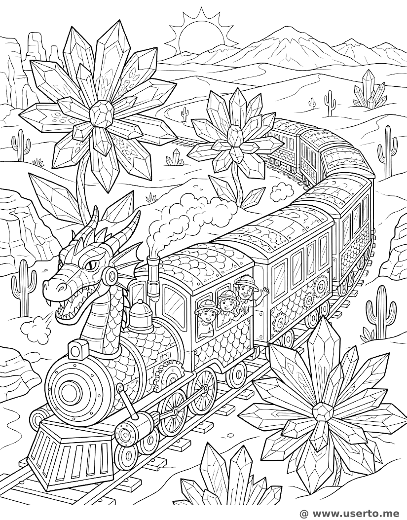 Kristalldrache-Lokomotive