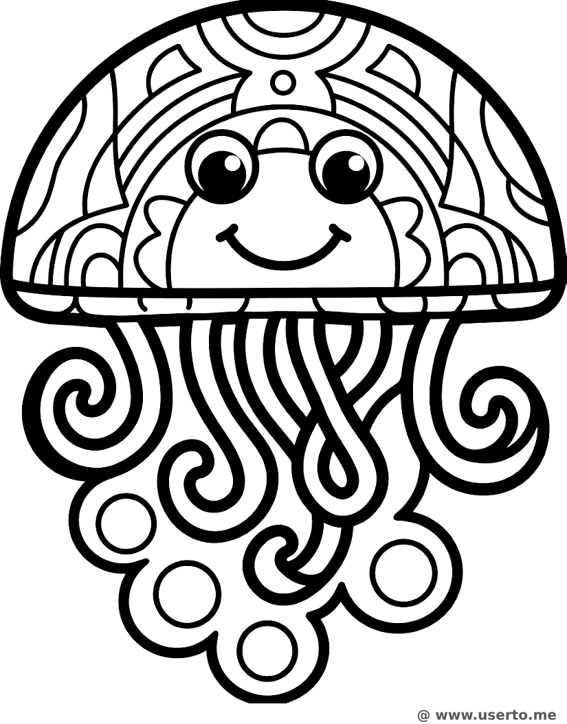 Deep Sea Jellyfish Spiral