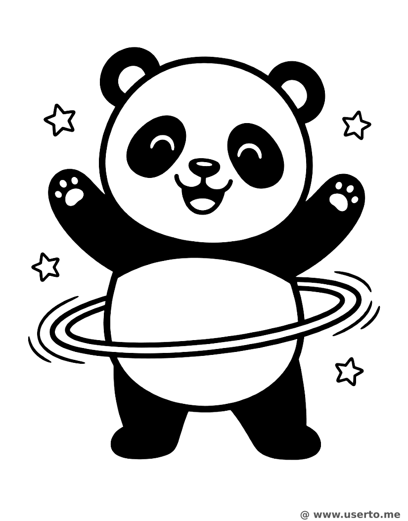 Saturn's Hula-Hooping Panda