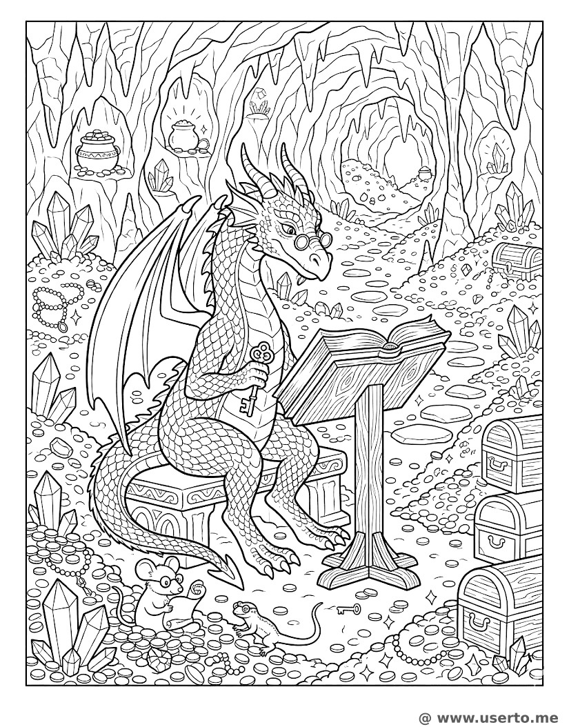 The Wise Dragon's Secret Library