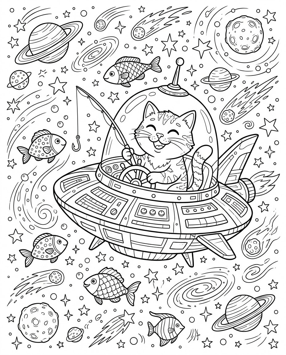 Katze im UFO