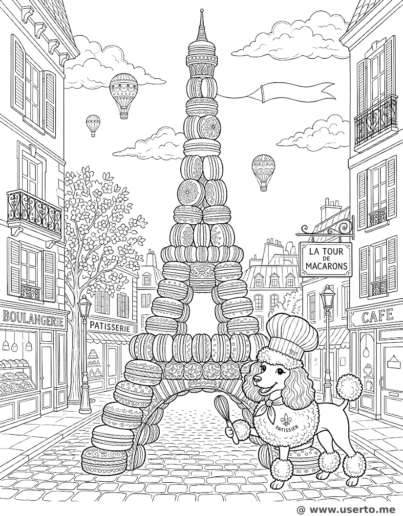 Der große Macaron-Turm