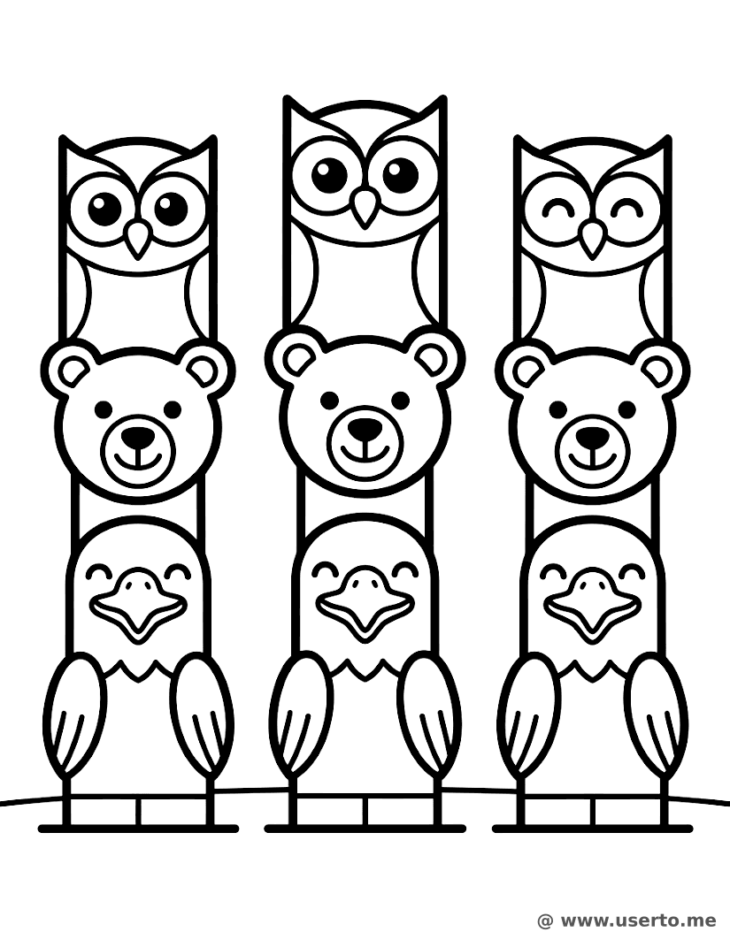 Friendly Totem Poles of Canada