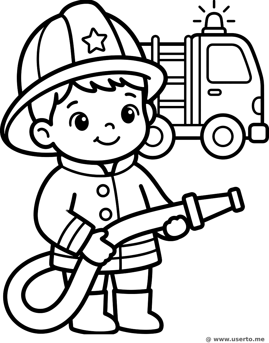 Brave Little Firefighter