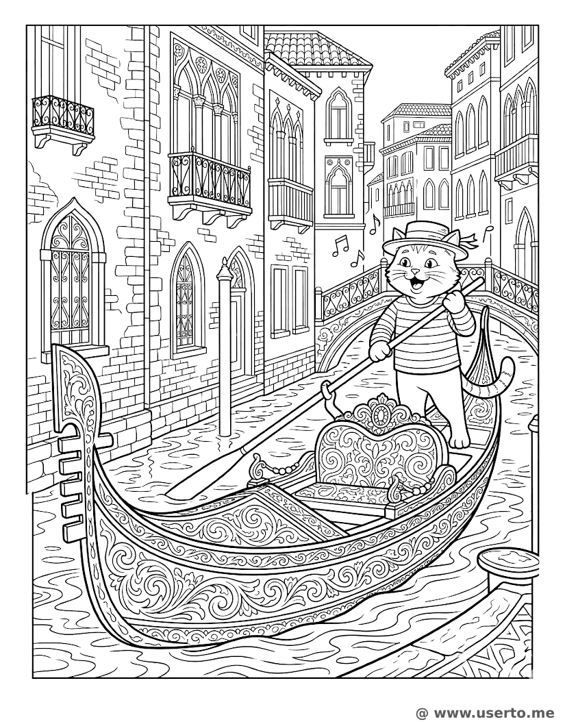 Gato Cantante en Venecia