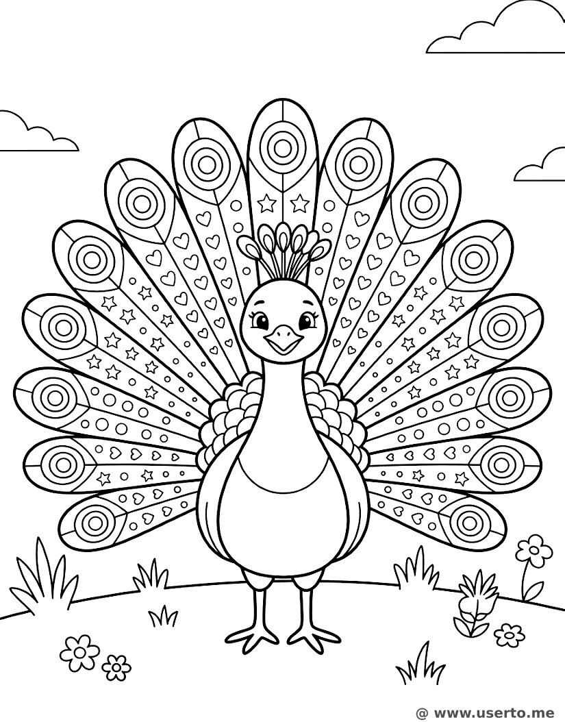 O Pavão Orgulhoso dos seus Padrões