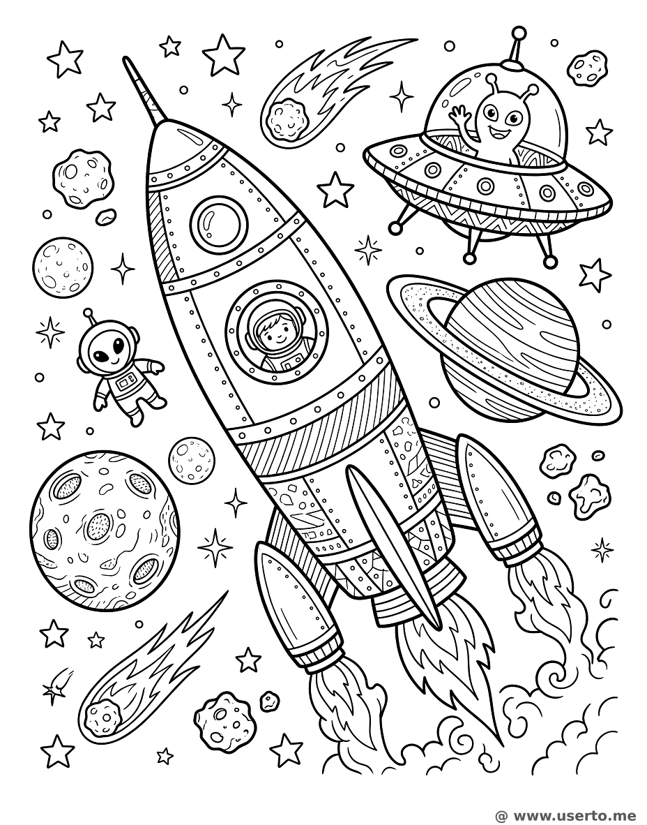 Foguete de exploração espacial