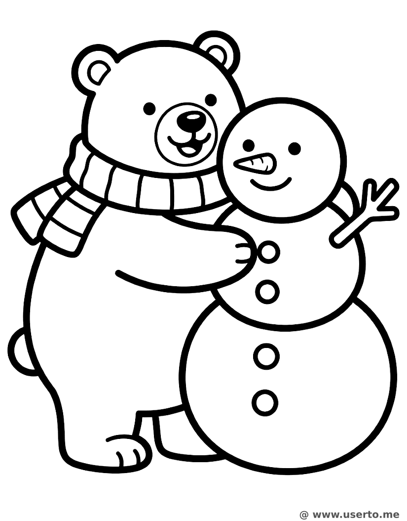 El Amigo Muñeco de Nieve del Oso Polar