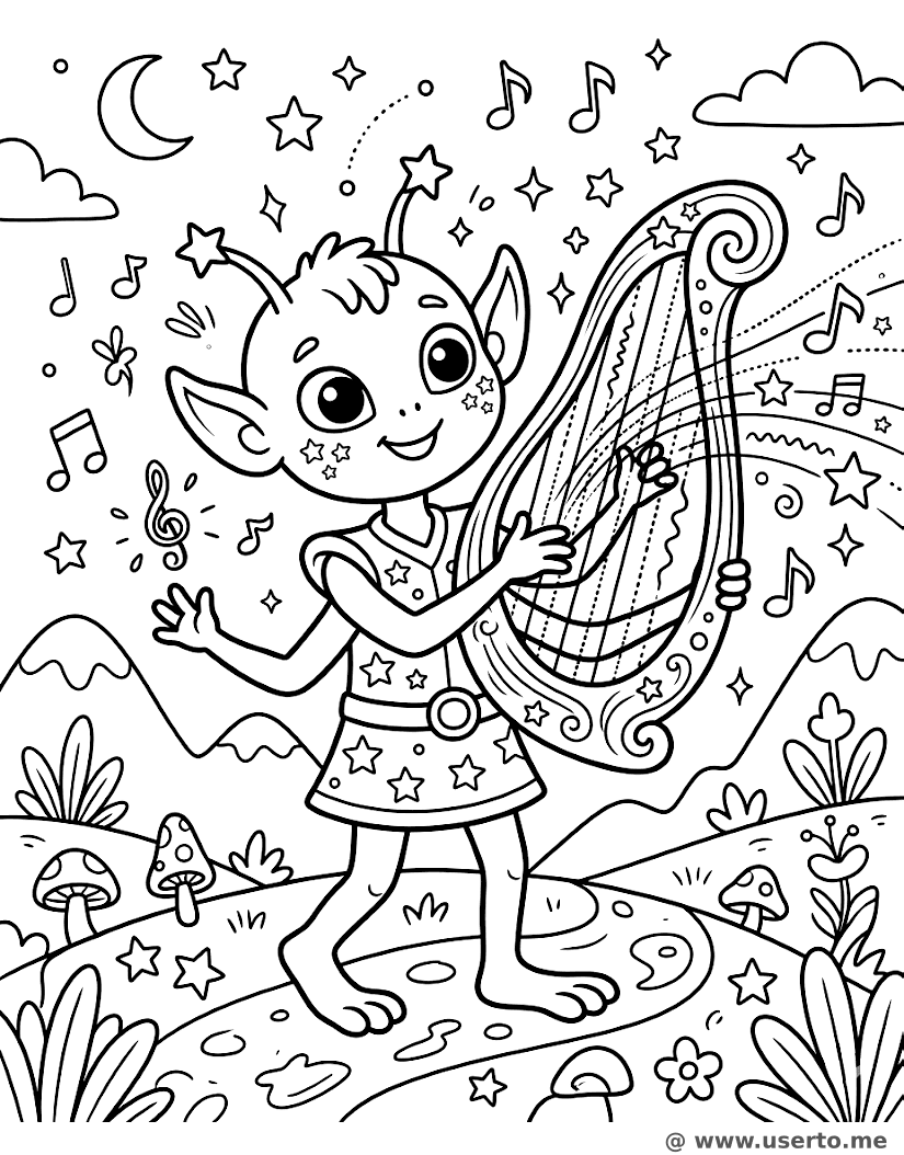 The Celestial Laser Harpist