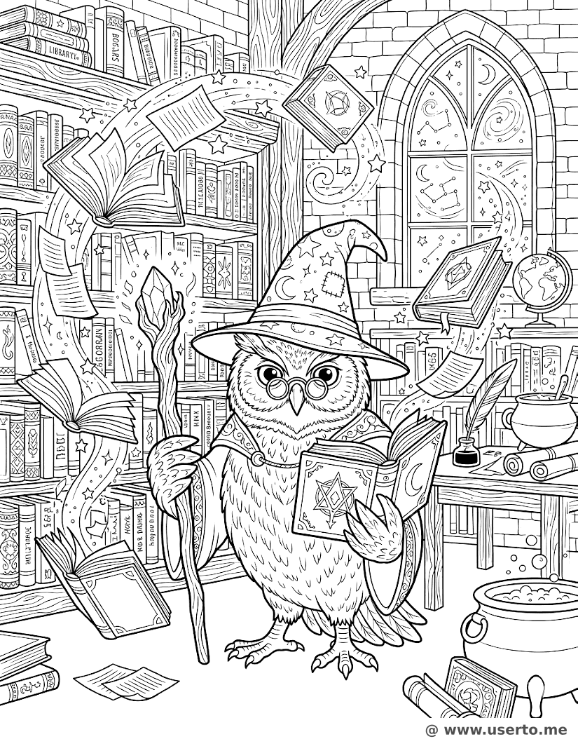 La Biblioteca Mágica del Búho Mago