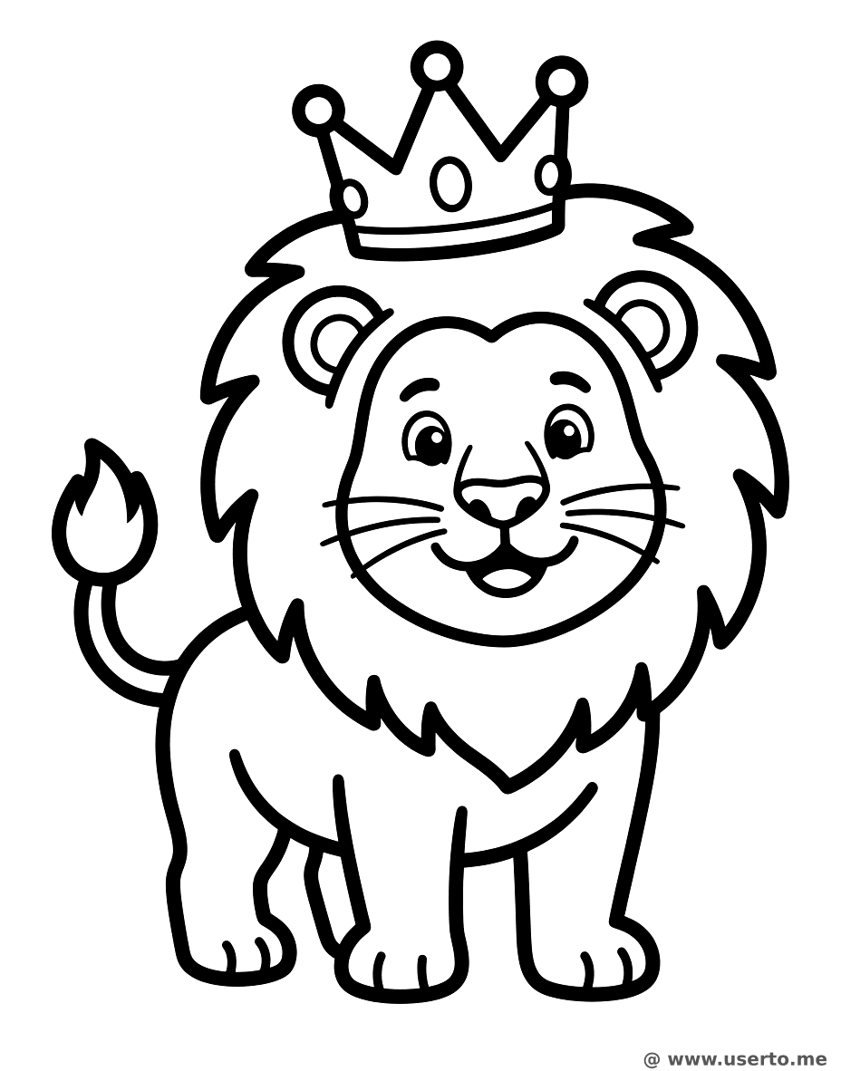 Smiling Lion King