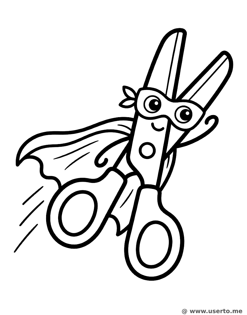 Der mutige Held der Sicherheitsschere