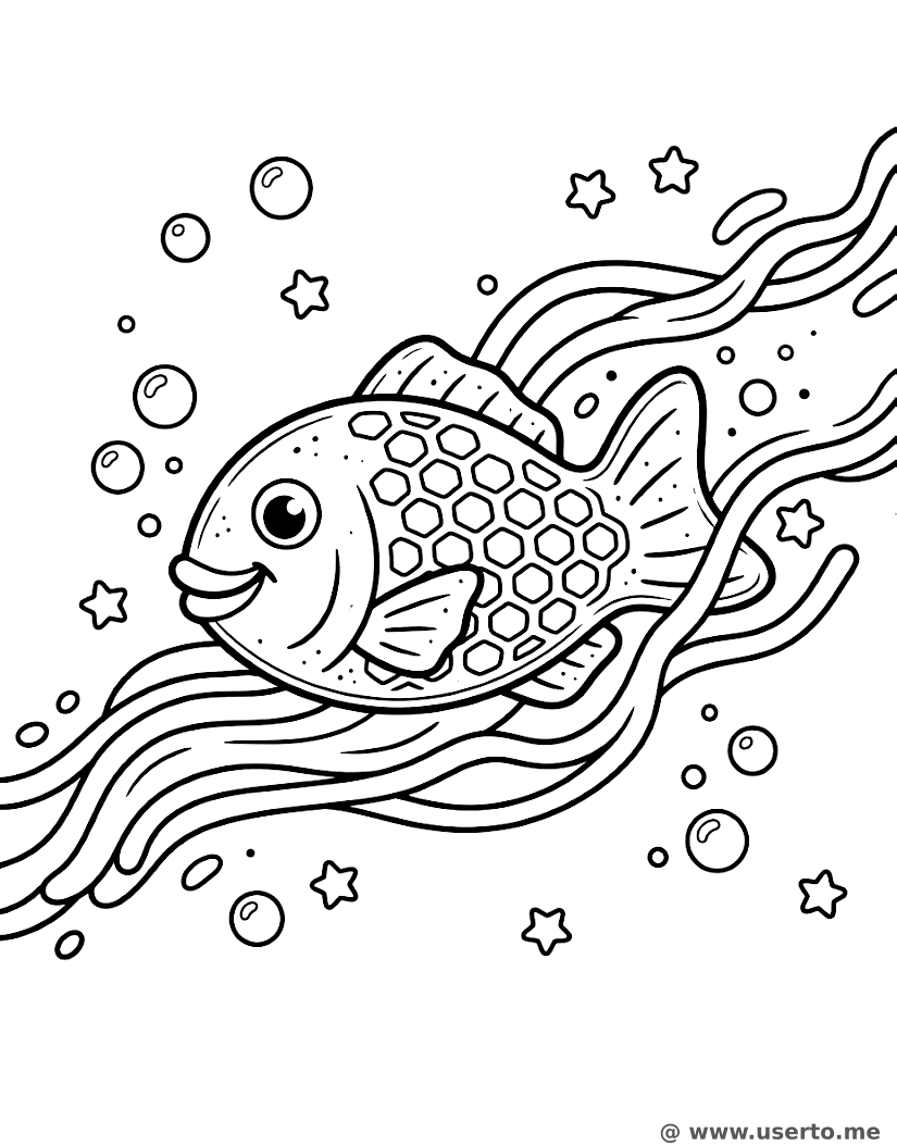 Mergulho profundo do peixe Taiyaki