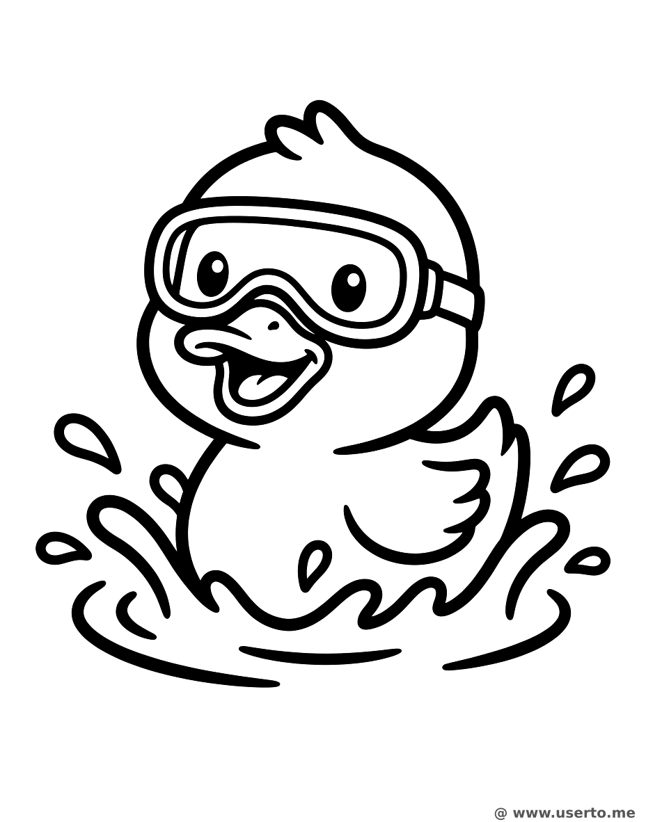 Little Duck's First Swim