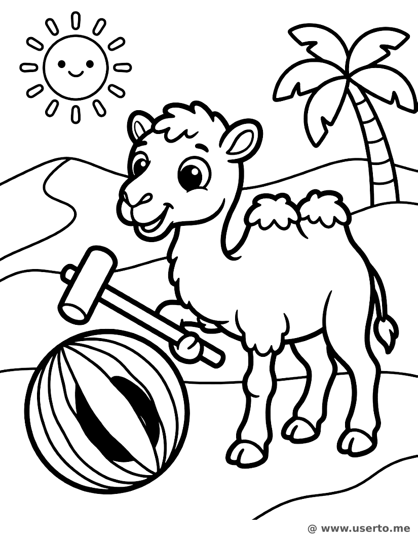 Polo de Melancia do Bebê Camelo