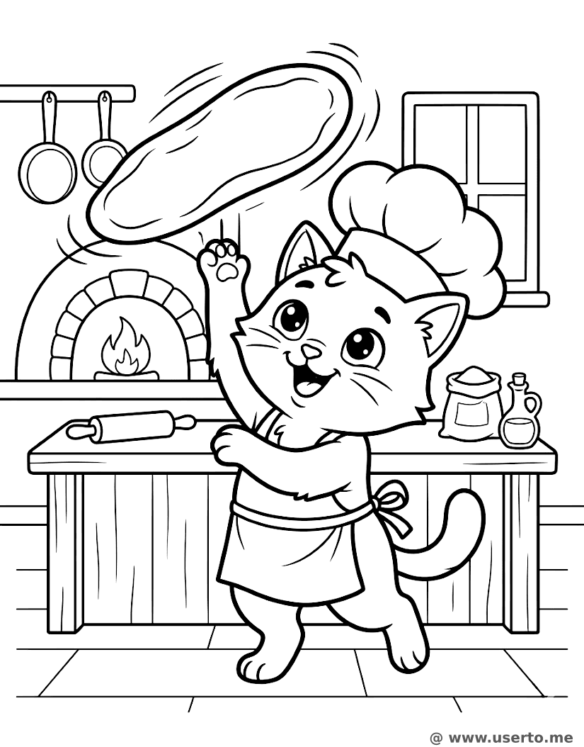 Chef Cat's Pizza Spin