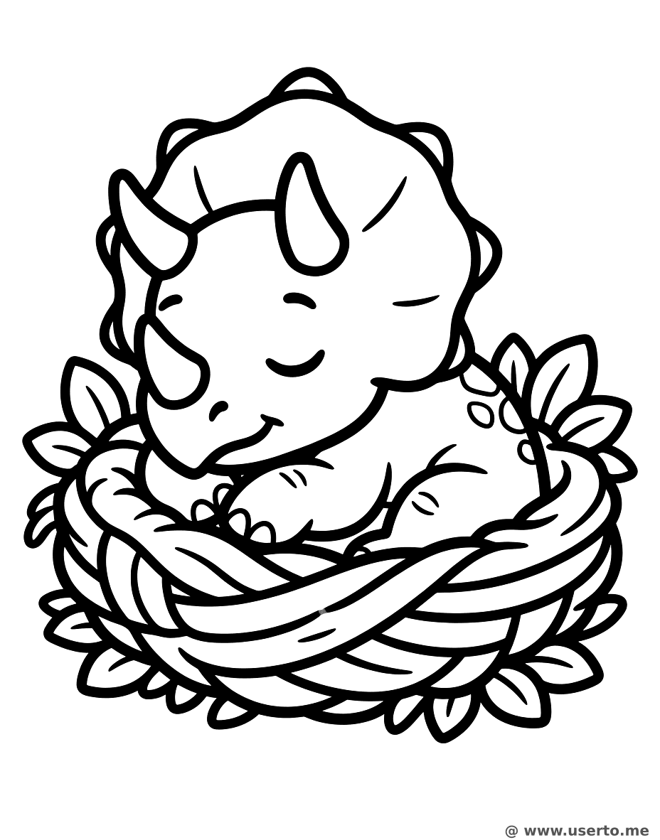 Bebê Triceratops Dorminhoco