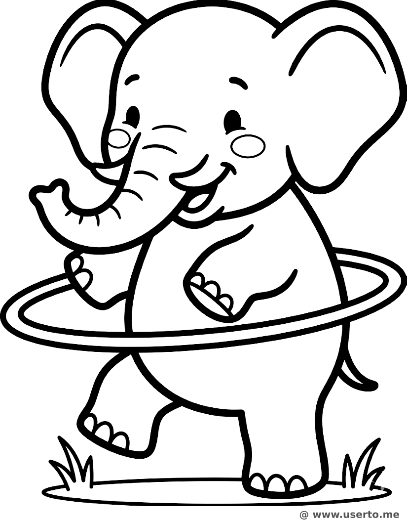 Diversão com o Bambolê do Elefante