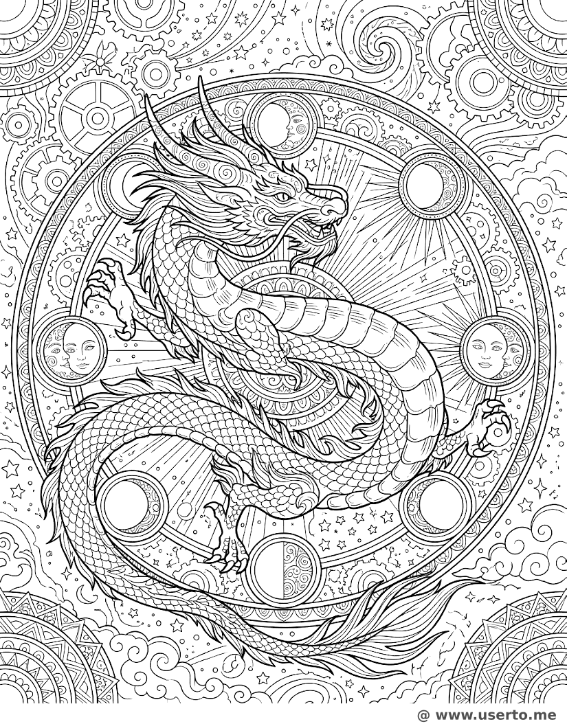 Celestial Dragon Gear Mandala