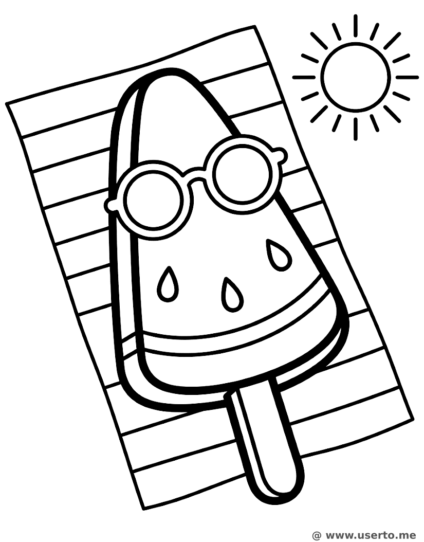 Polo de Sandía Tomando el Sol