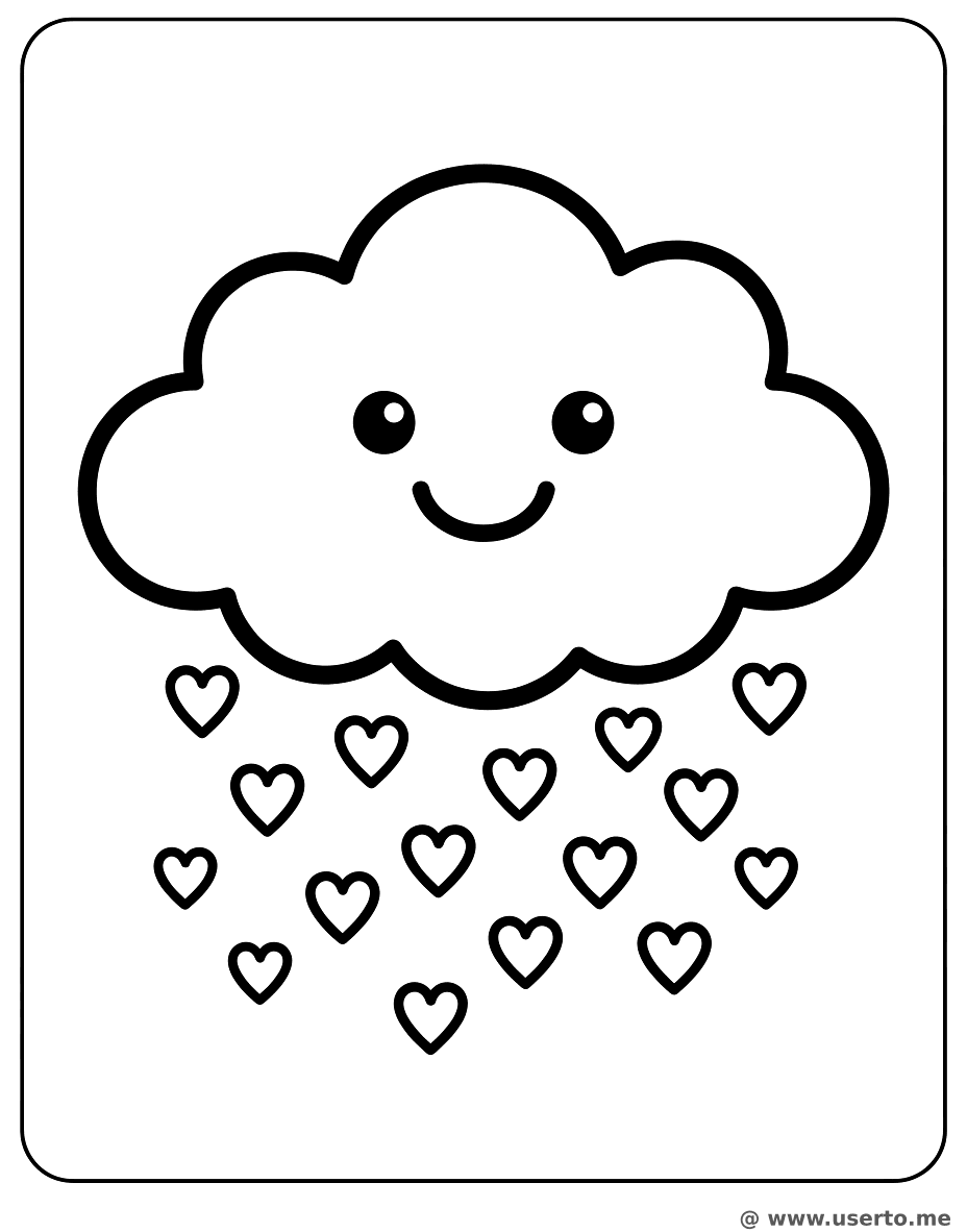 Heart Rain Cloud