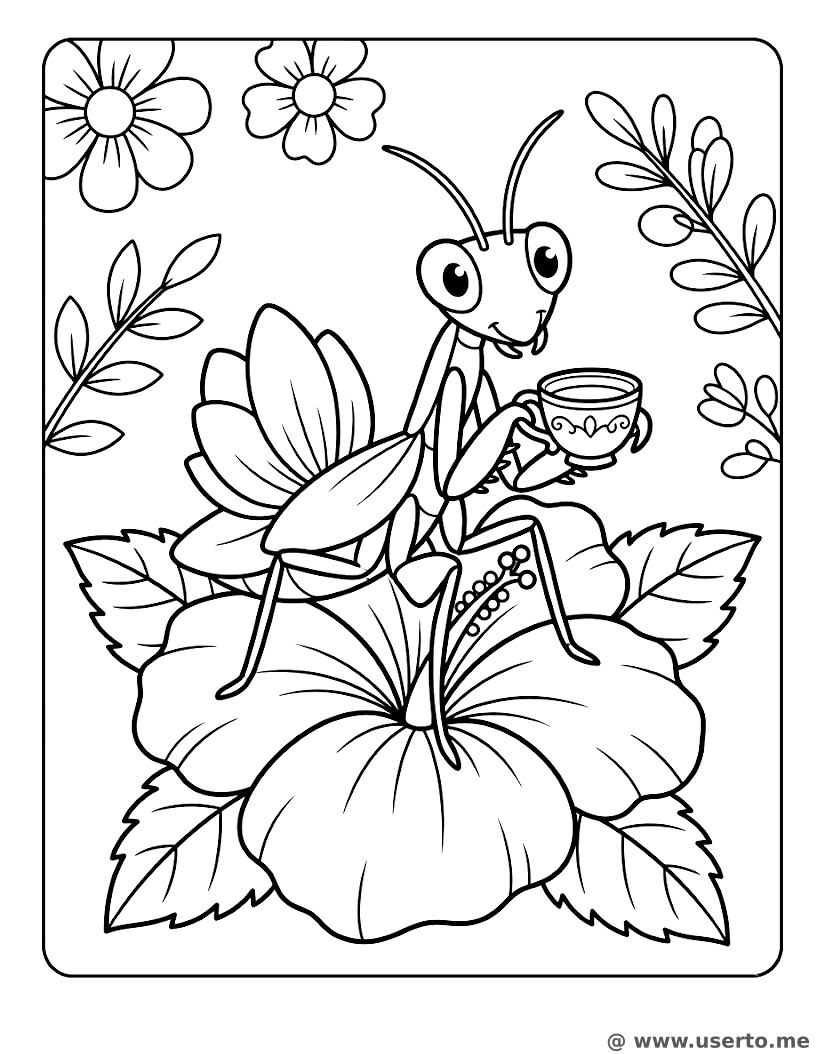 Orchid Mantis Flower Party