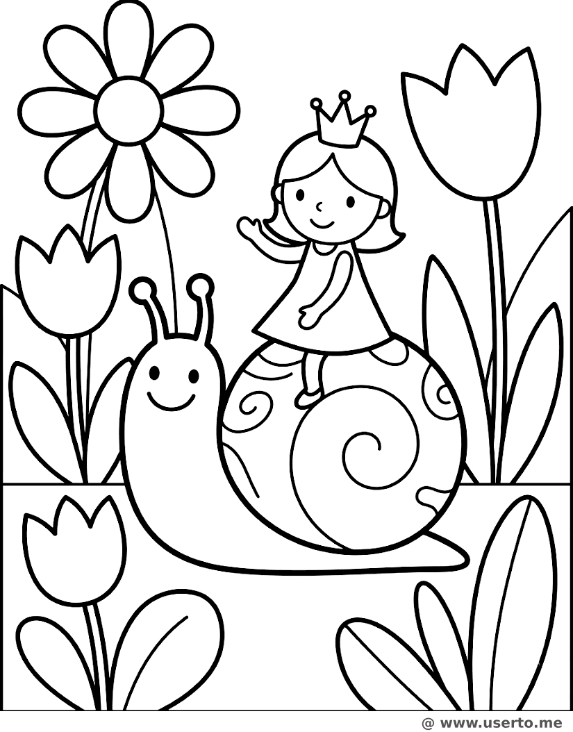 A Pequena Princesa e o Caracol Gigante